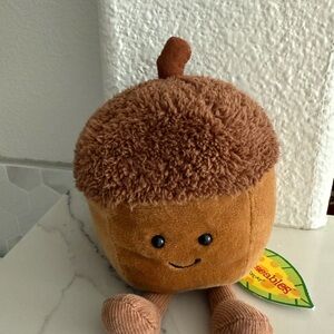 Jellycat Amuseable Smiling Acorn Plush - Brown